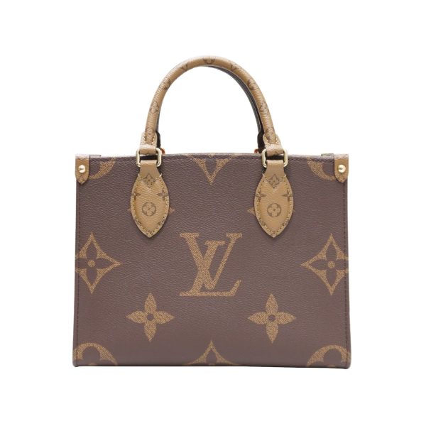 imgrc0086158170 Louis Vuitton On the Go PM Monogram Giant Tote Bag Brown