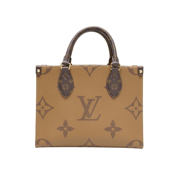 imgrc0086158171 Louis Vuitton On the Go PM Monogram Giant Tote Bag Brown