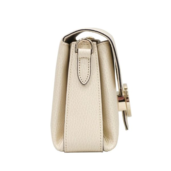 imgrc0086203026 Gucci Interlocking G Chain Shoulder Bag Leather Crossbody Bag Ivory