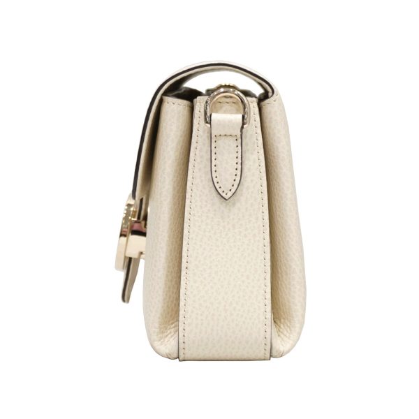 imgrc0086203027 Gucci Interlocking G Chain Shoulder Bag Leather Crossbody Bag Ivory