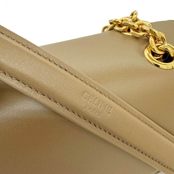imgrc0086211129 Celine Leather Medium Shoulder Bag Light Caramel Crossbody Handbag Beige