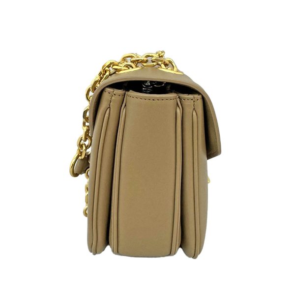 imgrc0086212850 Celine Leather Medium Shoulder Bag Light Caramel Crossbody Handbag Beige
