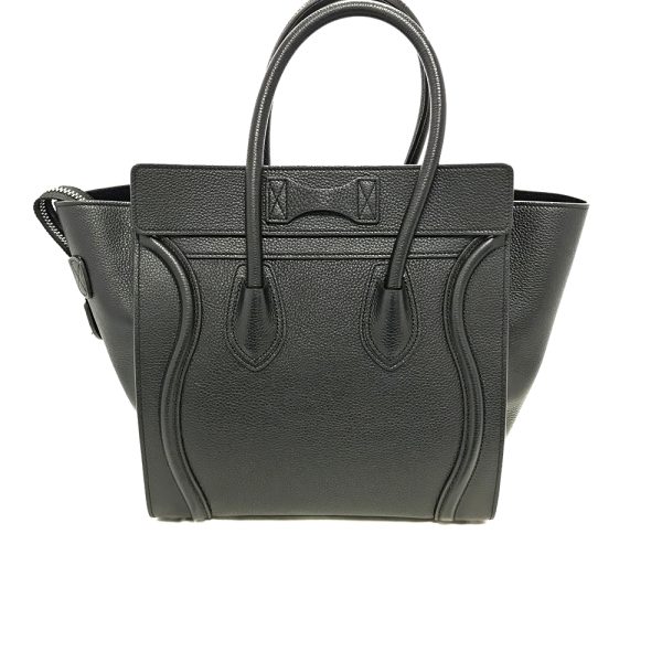 imgrc0086260028 Celine Luggage Micro Shopper Leather Tote Bag Black