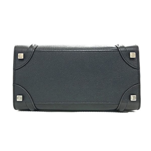 imgrc0086260030 Celine Luggage Micro Shopper Leather Tote Bag Black