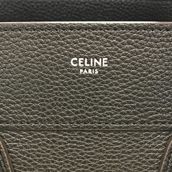 imgrc0086260031 Celine Luggage Micro Shopper Leather Tote Bag Black