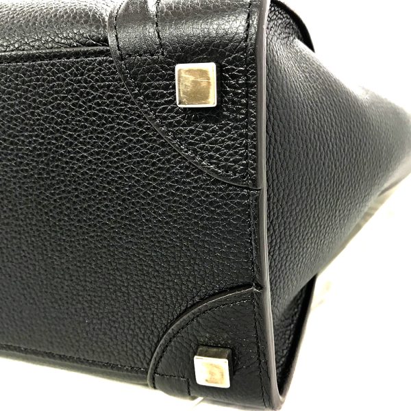 imgrc0086260037 Celine Luggage Micro Shopper Leather Tote Bag Black