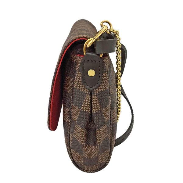 imgrc0086627119 Louis Vuitton Favorite PM Damier Ebene Handbag Chain Shoulder Bag Brown