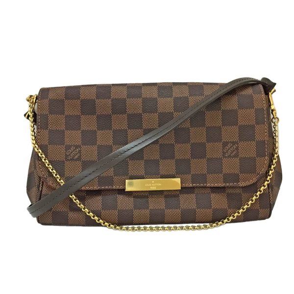 imgrc0086627134 Louis Vuitton Favorite PM Damier Ebene Handbag Chain Shoulder Bag Brown