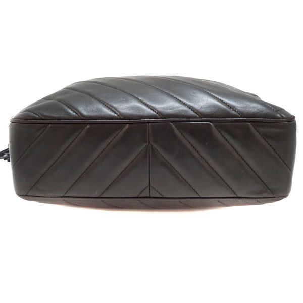 imgrc0087345494 Chanel Fringed chain shoulder bag leather Shoulder Bag Black