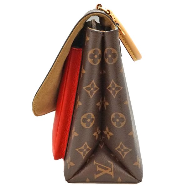 imgrc0088176975 Louis Vuitton Marignan Handbag Shoulder Bag Monogram Canvas Brown Red Gold Hardware