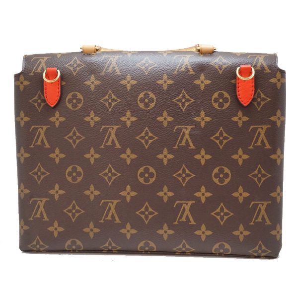 imgrc0088176976 Louis Vuitton Marignan Handbag Shoulder Bag Monogram Canvas Brown Red Gold Hardware