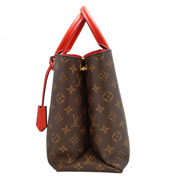 imgrc0088240599 Louis Vuitton Flower Tote Monogram Canvas Brown Red Handbag Shoulder Bag