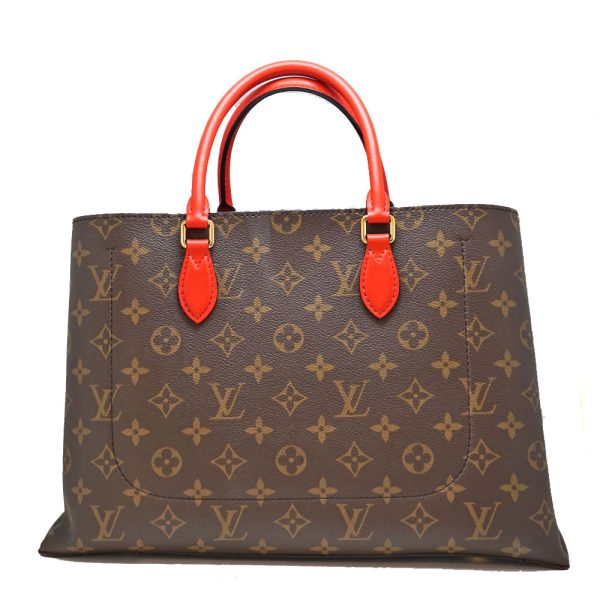 imgrc0088240600 Louis Vuitton Flower Tote Monogram Canvas Brown Red Handbag Shoulder Bag