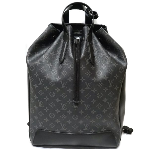 imgrc0088254709 LOUIS VUITTON Explorer Drawstring Backpack Black Eclipse