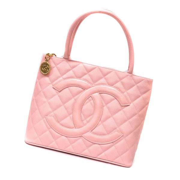 imgrc0091865336 1 Chanel Reprinted tote bag Caviar Skin Tote Bag Pink