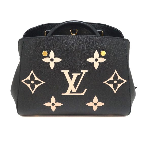 imgrc0093368268 Louis Vuitton Montaigne Monogram 2WAY Handbag Black