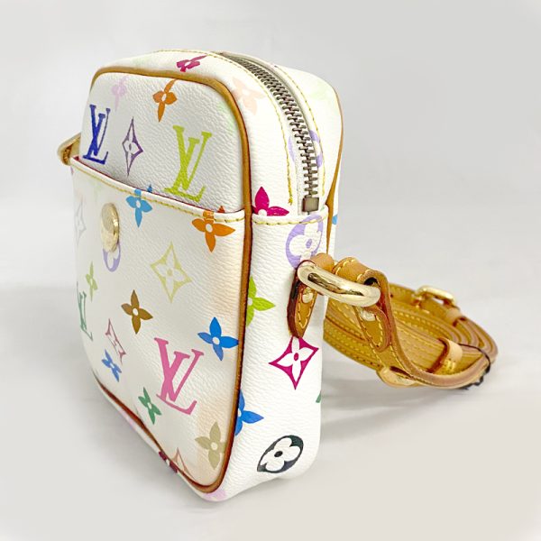 imgrc0093650148 Louis Vuitton Rift Multicolor Monogram PVC Leather Shoulder Bag Bron White