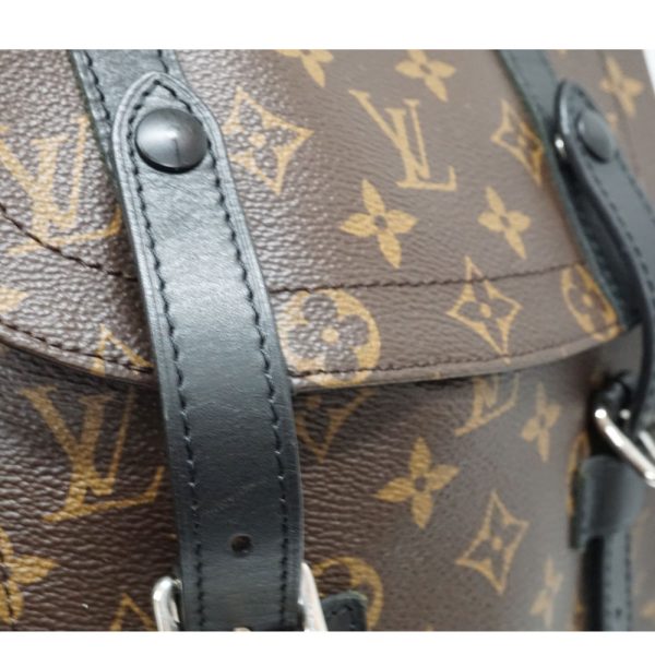 imgrc0096400522 Louis Vuitton Christopher MM Monogram Macassar Backpack Brown