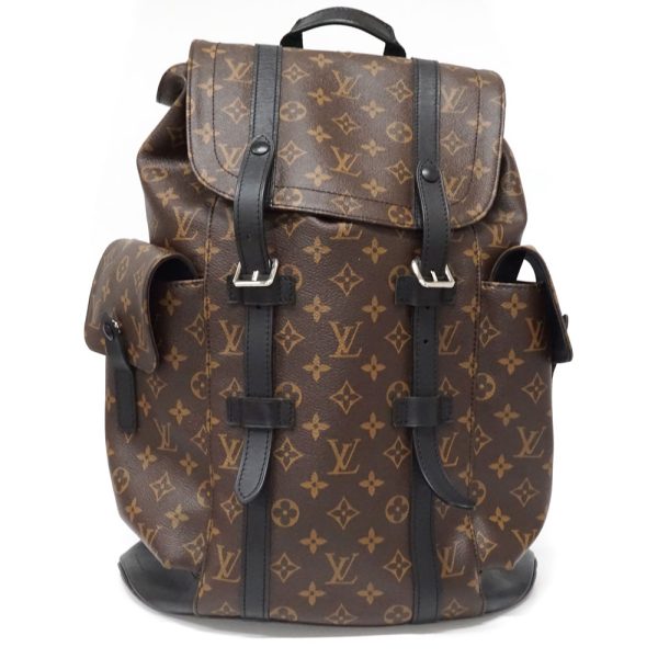 imgrc0096400529 Louis Vuitton Christopher MM Monogram Macassar Backpack Brown