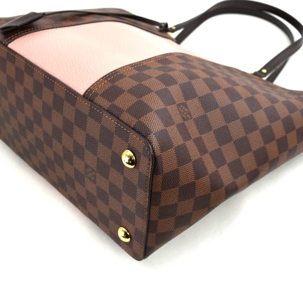 imgrc0097522131 Louis Vuitton 2 Way Tote Jersey Damier Magnolia Leather Shoulder Bag Brown