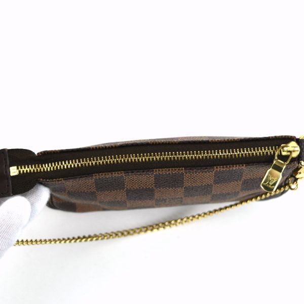 imgrc0097952643 Louis Vuitton Mini Pochette Bag Pouch Chain Damier Ebene