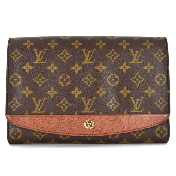 imgrc0098246912 Louis Vuitton Monogram Bordeaux 2way Shoulder Clutch Bag Brown