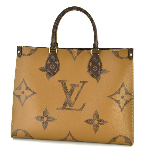 imgrc0098316024 Louis Vuitton On the Go MM Giant Monogram 2way Reverse Tote Bag