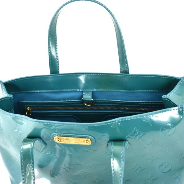 imgrc0098553375 Louis Vuitton Vernis Wilshire Boulevard tote handbag Blue Galactic