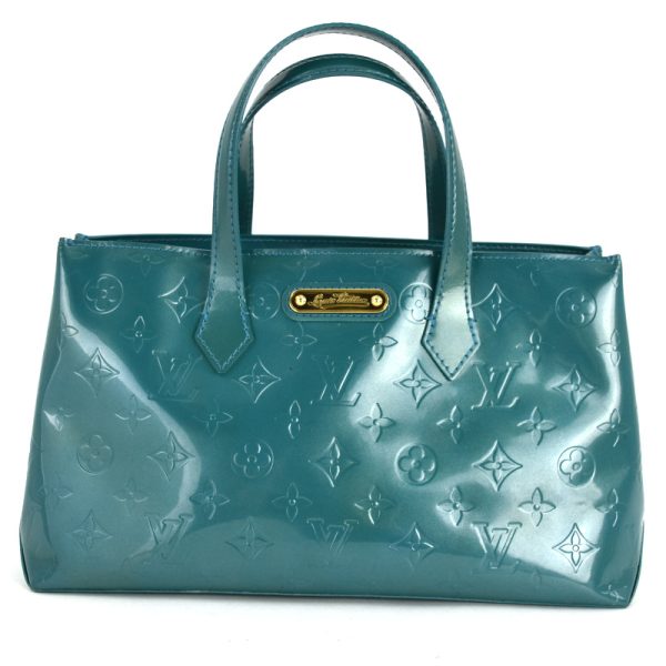 imgrc0098553378 Louis Vuitton Vernis Wilshire Boulevard tote handbag Blue Galactic