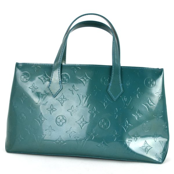 imgrc0098553379 Louis Vuitton Vernis Wilshire Boulevard tote handbag Blue Galactic