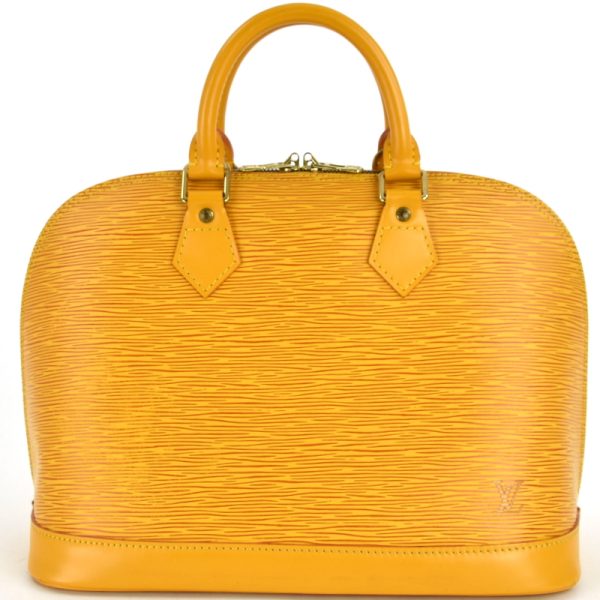 imgrc0098731068 Louis Vuitton Epi Alma Tassili Handbag Yellow