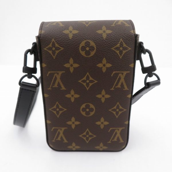 imgrc0099240338 Louis Vuitton S Lock Vertical Monogram Macassar Canvas Shoulder Bag BrownBlack