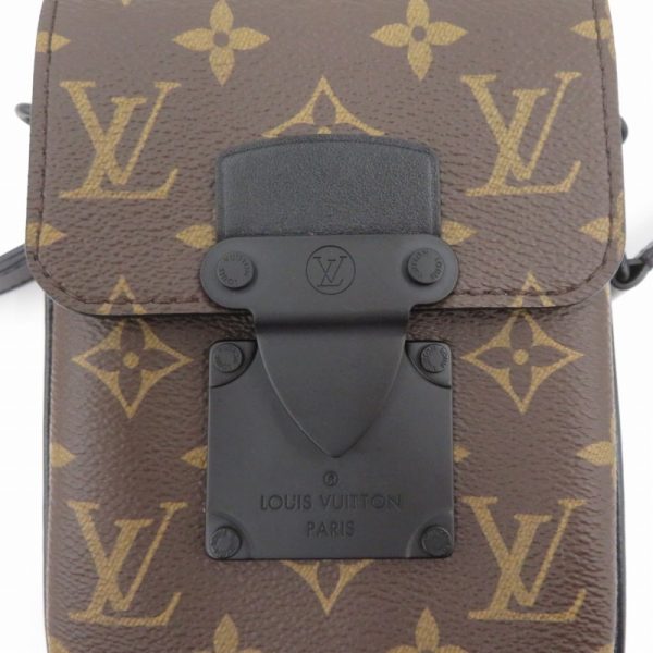 imgrc0099240343 Louis Vuitton S Lock Vertical Monogram Macassar Canvas Shoulder Bag BrownBlack