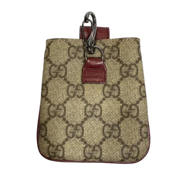 imgrc0109709860 Gucci GG Pattern Supreme Pouch Beige Red