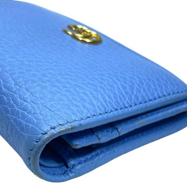 imgrc0110204766 Gucci Bifold Folding Compact Mini GG Logo Wallet Light Blue