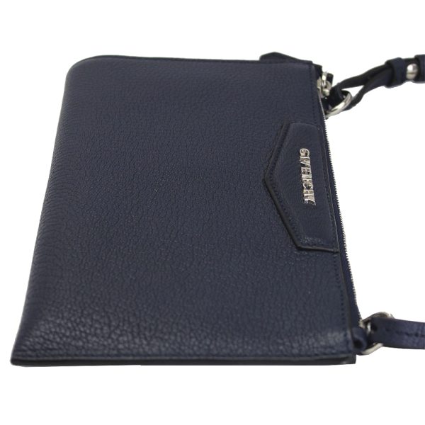 imgrc0113154678 Givenchy Antigona Crossbody Pouch Leather Bleu Nuit Navy Blue