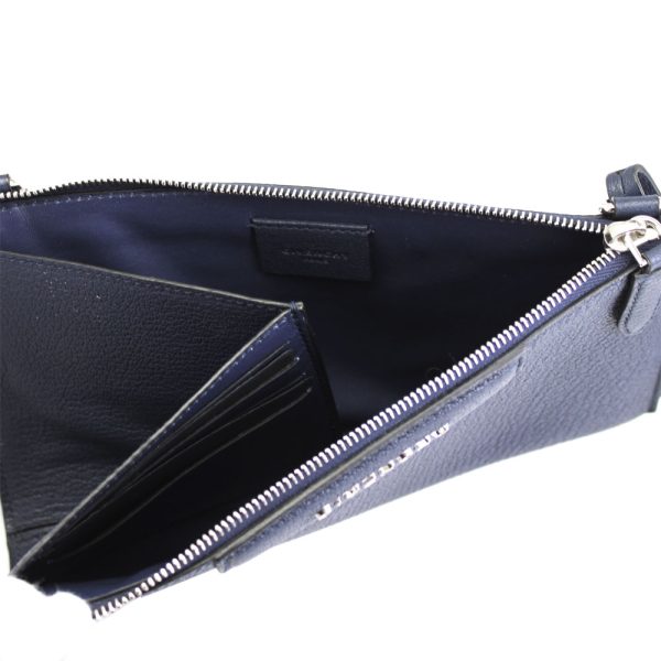 imgrc0113154682 Givenchy Antigona Crossbody Pouch Leather Bleu Nuit Navy Blue