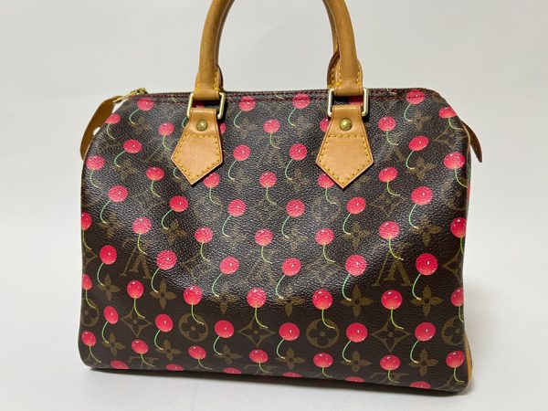 imgrc0113528708 Louis Vuitton Monogram Cherry Speedy 25 Boston Bag Takashi Murakami