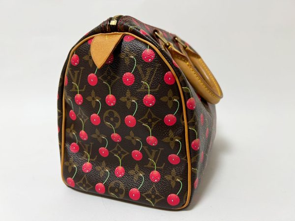 imgrc0113528710 Louis Vuitton Monogram Cherry Speedy 25 Boston Bag Takashi Murakami