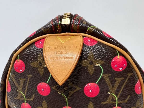 imgrc0113528711 Louis Vuitton Monogram Cherry Speedy 25 Boston Bag Takashi Murakami