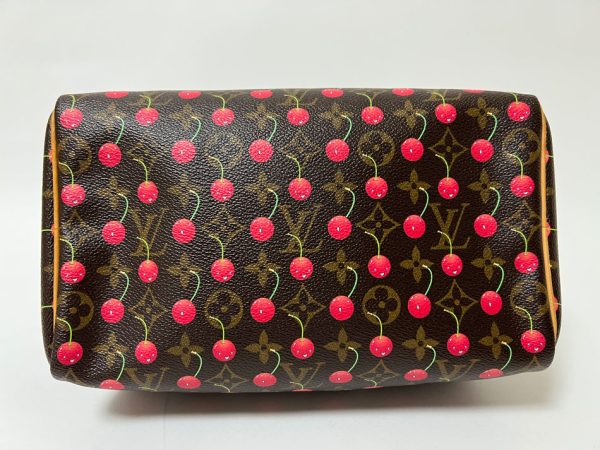 imgrc0113528712 Louis Vuitton Monogram Cherry Speedy 25 Boston Bag Takashi Murakami