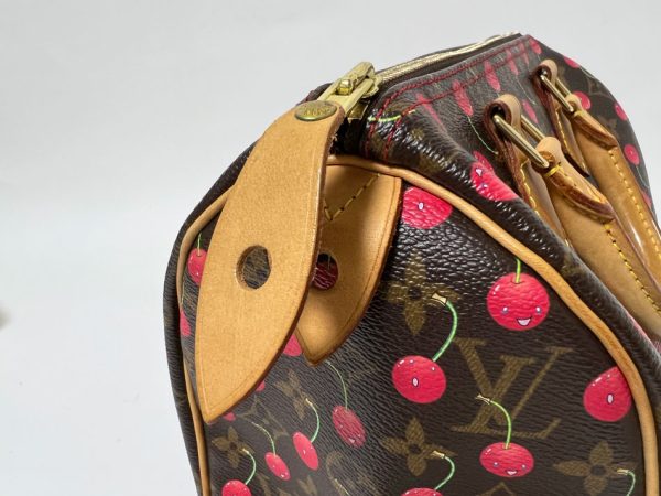 imgrc0113528714 Louis Vuitton Monogram Cherry Speedy 25 Boston Bag Takashi Murakami