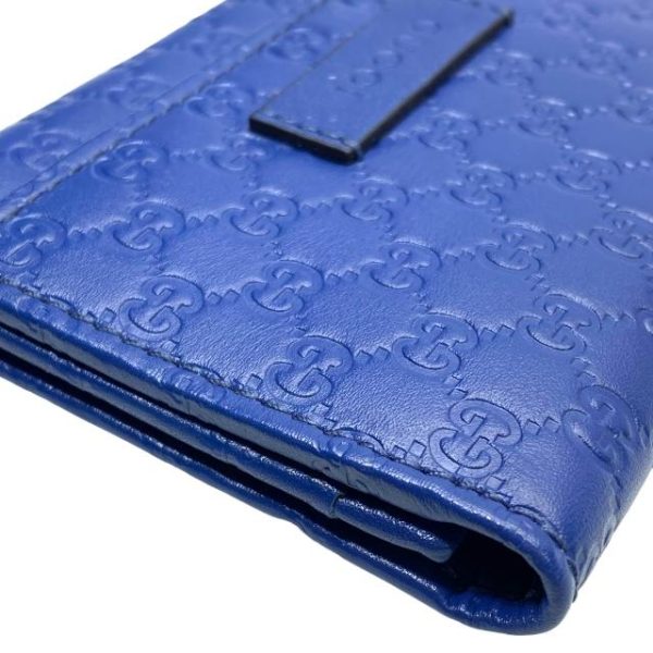 imgrc0114290606 Gucci Micro Guccisima Bifold Logo Card Case Business Card Holder Blue