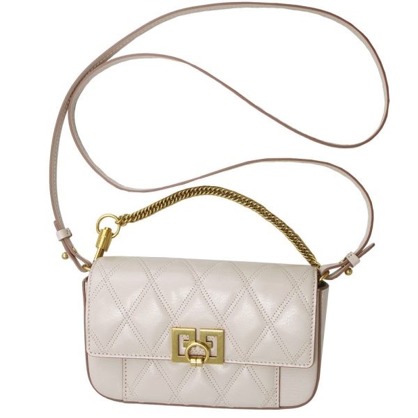 imgrc0120348699 Givenchy Hand Shoulder Bag Mini Pouch Diamond Quilted Leather Pale Pink