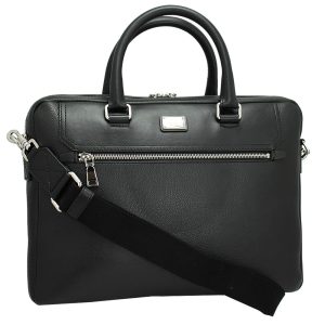 imgrc0131028950 Dolce Gabbana Business Bag Briefcase Strap Leather Black