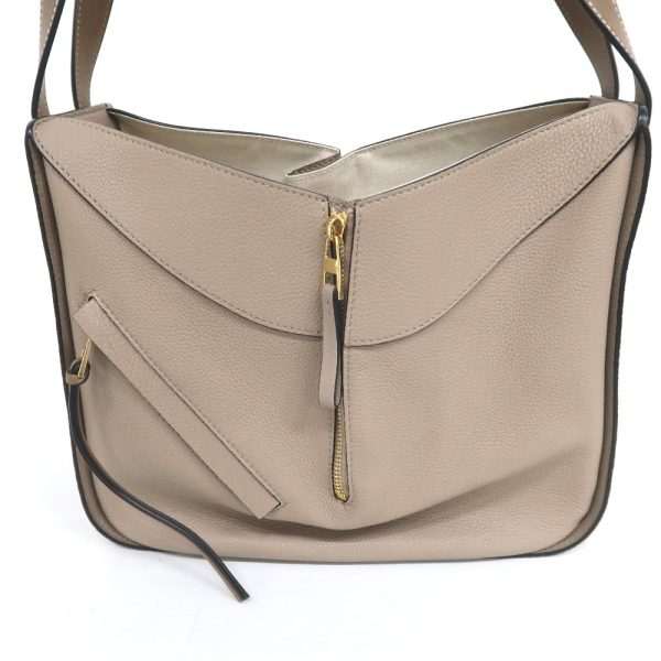 it317811 5 Loewe Hammock Leather Small Shoulder Bag Beige