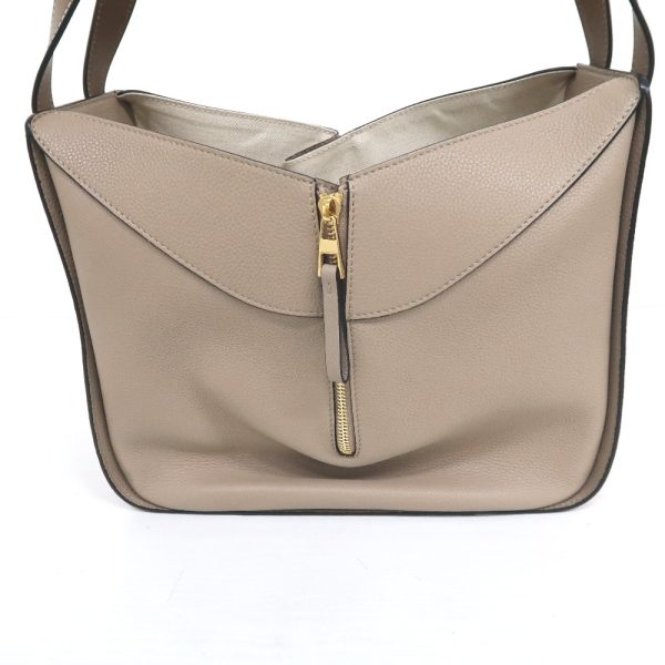 it317811 6 Loewe Hammock Leather Small Shoulder Bag Beige