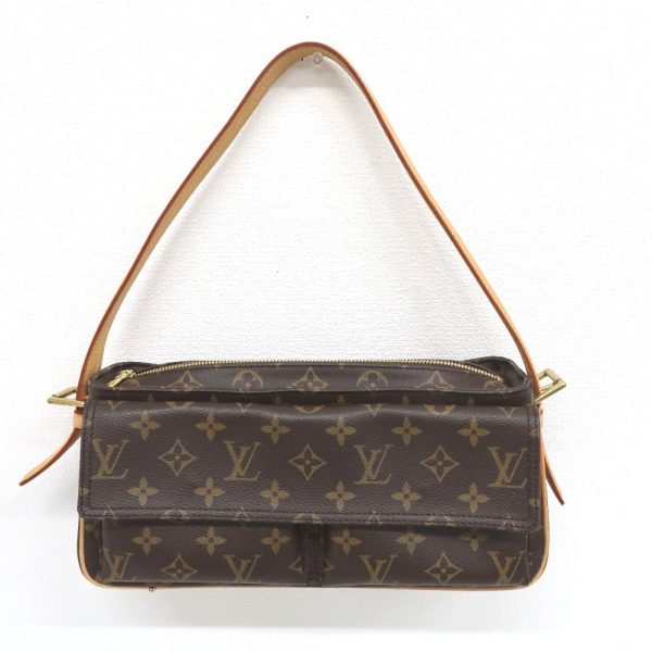 it319381 2 Louis Vuitton Monogram Vivacite Shoulder Bag Brown