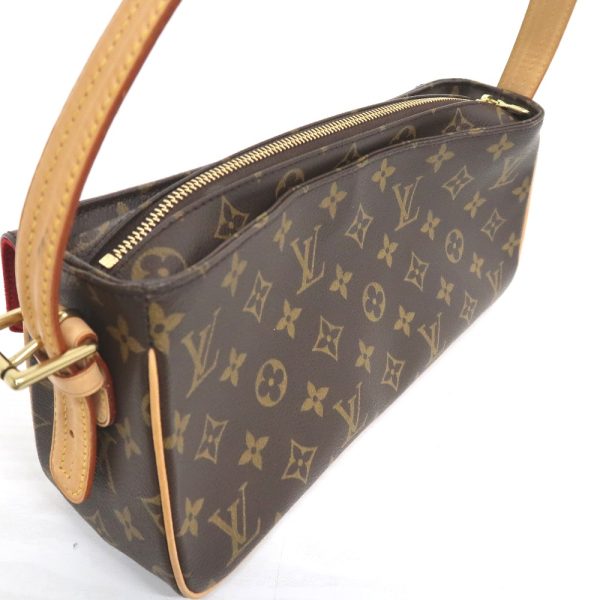 it319381 4 Louis Vuitton Monogram Vivacite Shoulder Bag Brown