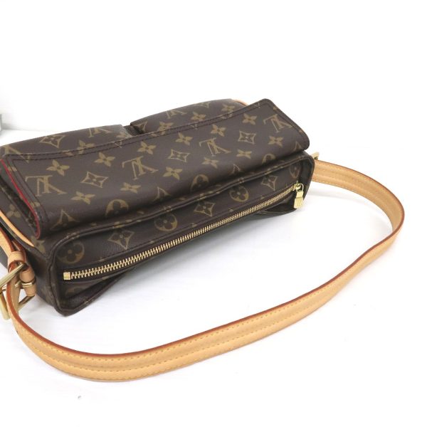 it319381 5 Louis Vuitton Monogram Vivacite Shoulder Bag Brown